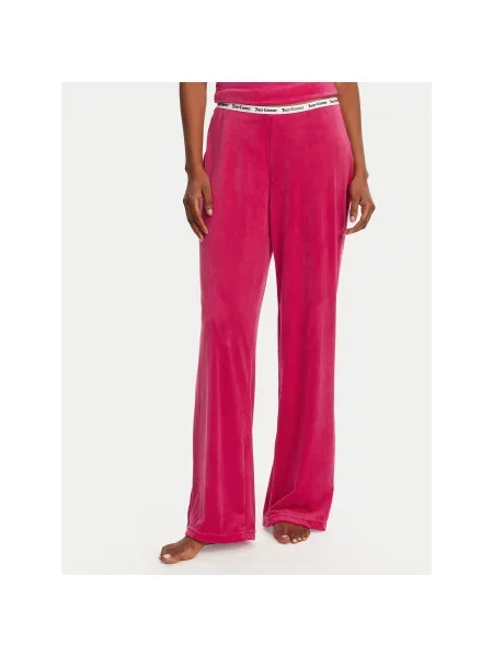 Juicy Couture Spodnji del pižame Vicky Flare Fit roza