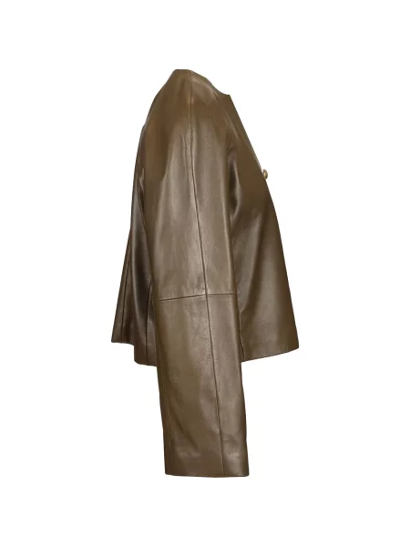 Geanta de piele Max Mara verde