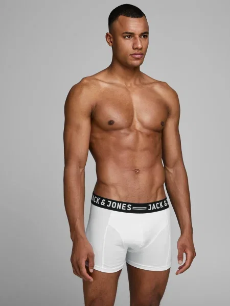 JACK & JONES Boxeri Sense negru alb