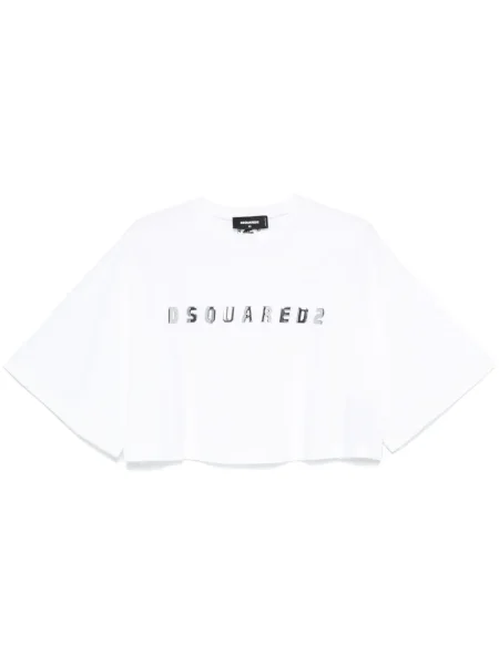 Cropp tricou Dsquared2 alb