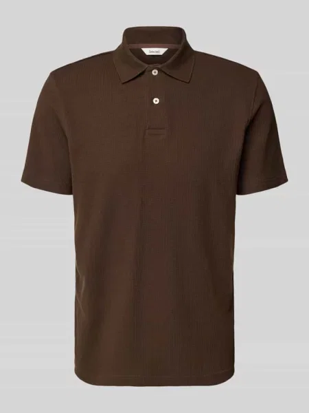 Koszulka polo o kroju regular fit z mieszanki bawełny model BLAZE' Selected Homme