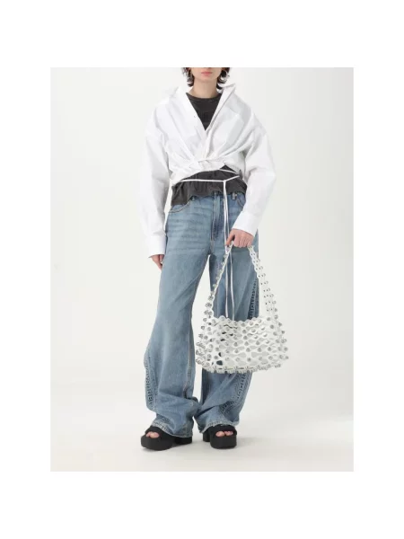 Torebka Alexander Wang z ćwiekami biała