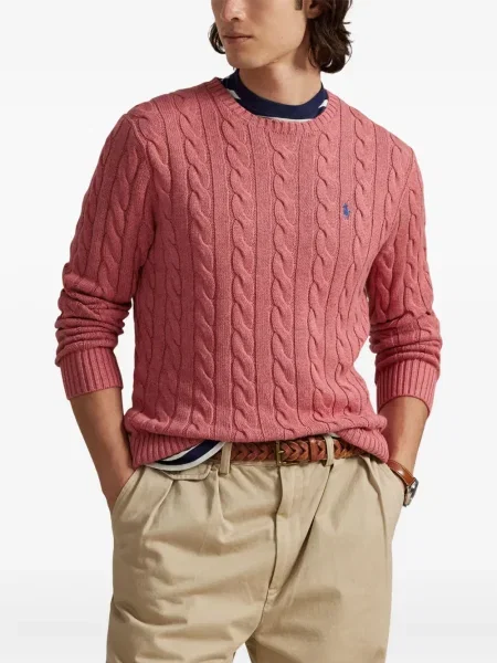 Dlouhá pruhovaná s límcem kšiltovka Polo Ralph Lauren modrá