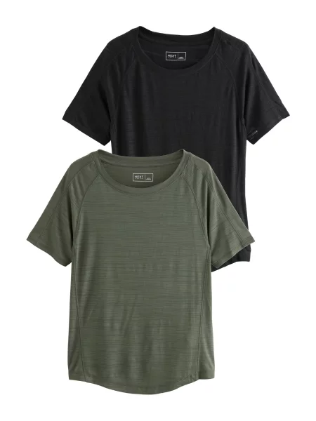 Next Tricou funcțional oliv negru