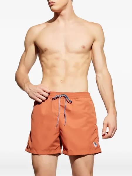 Slip de baie Paul Smith cu autograf portocaliu