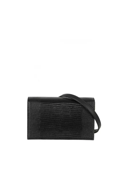 Torebka crossbody Elisabetta Franchi z nadrukiem czarna