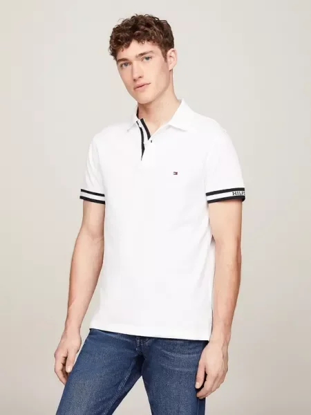 Tommy Hilfiger Polo Tricou alb
