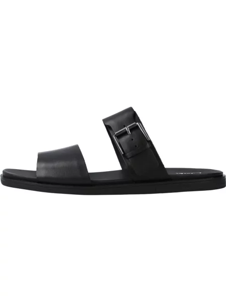 Klapki Clarks skórzane czarne