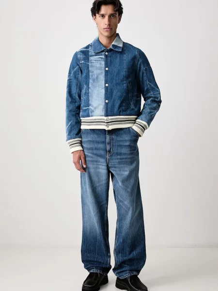 Παντελόνια Carhartt WIP Single Knee Pant Blue Marble Used Wash 29 μπλε