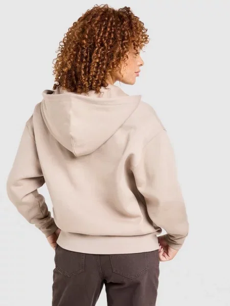 Unlike Humans Bluza Rozpinana Z Kapturem Protect beżowa