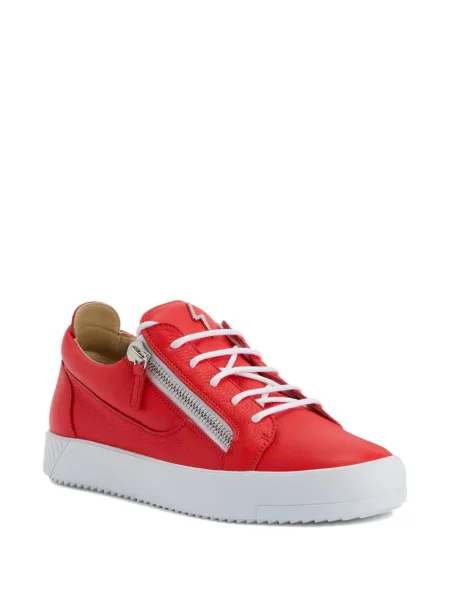 Sneakerși Giuseppe Zanotti din piele roșu