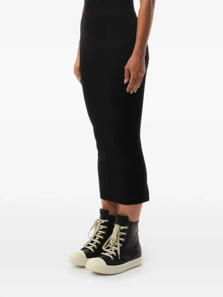 Fustă Rick Owens tricotate negru