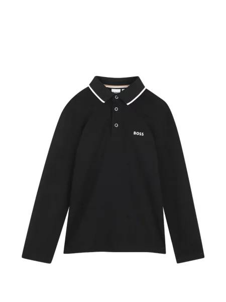 Koszulka polo dziecięca Bosswear czarna