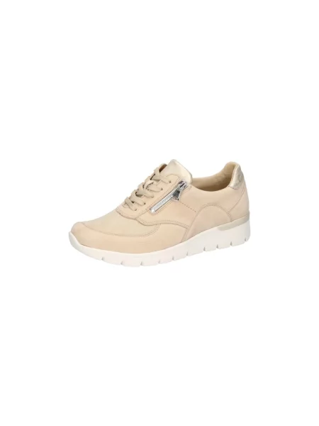Sneakersy Waldläufer skórzane beżowe