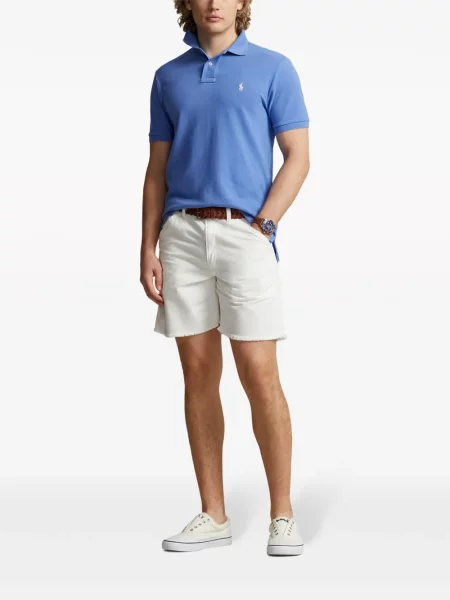 Prugasta polo majica Polo Ralph Lauren puplin s printom zelena