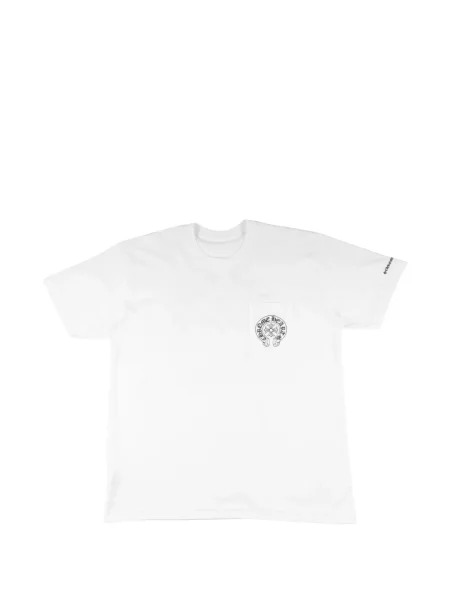 Tricou Chrome Hearts cu imagine cu motiv cu inimi alb