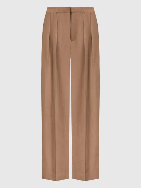 Штани Victoria Beckham коричневі