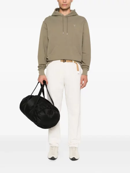 Pantaloni White Sand de catifea cord alb