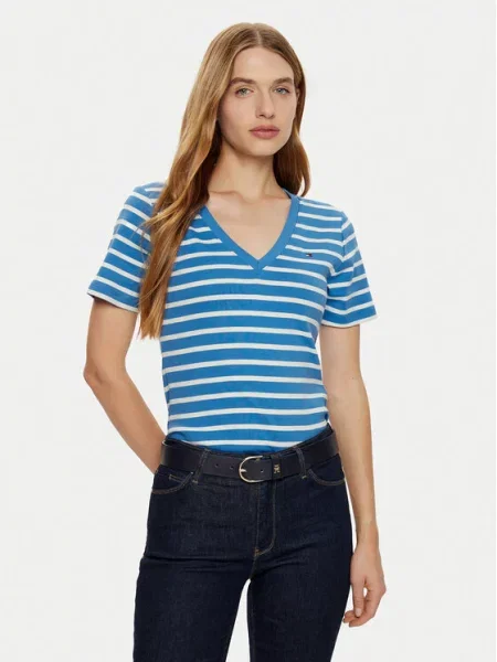 Tommy Hilfiger T-Shirt New Cody Slim Fit μπλε