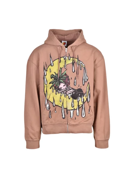 Bluza z kapturem Sky High Farm z kapturem beżowa