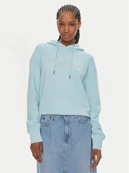 Pepe Jeans Bluză Lana Hoodie albastru