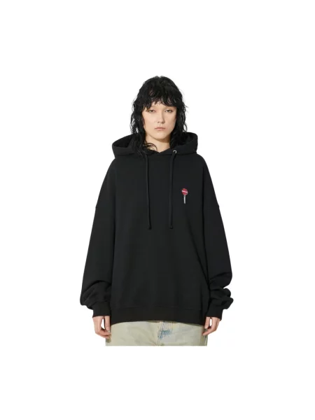 Bluza z kapturem Fiorucci z kapturem czarna