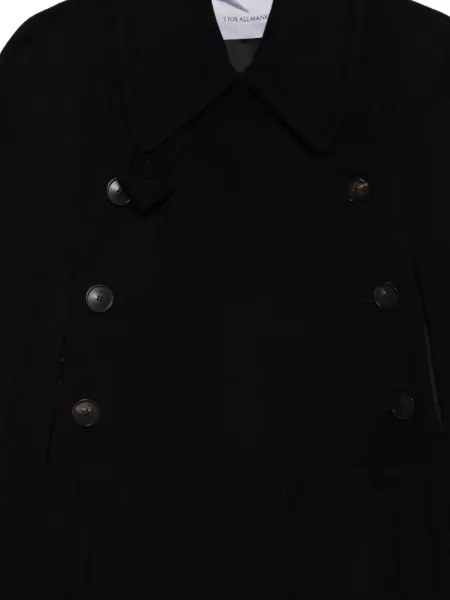 Двуредно яке 7 For All Mankind черно