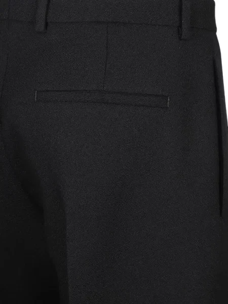 Pantaloni Jil Sander de lână negru
