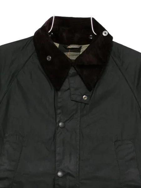 Palton Barbour de catifea cord verde