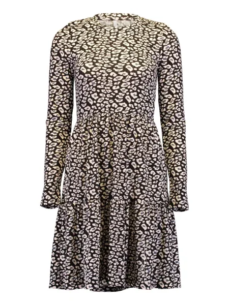 Hailys Rochie bej / gri închis negru