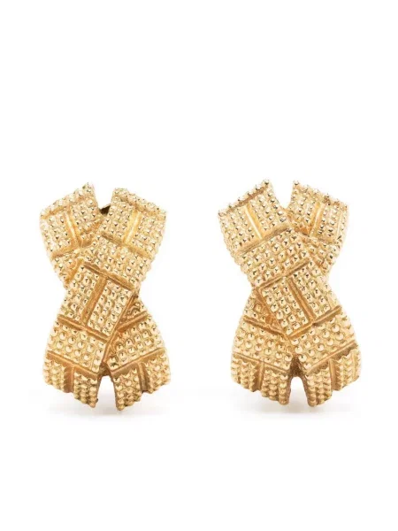 Náušnice Christian Dior Pre-owned zlaté