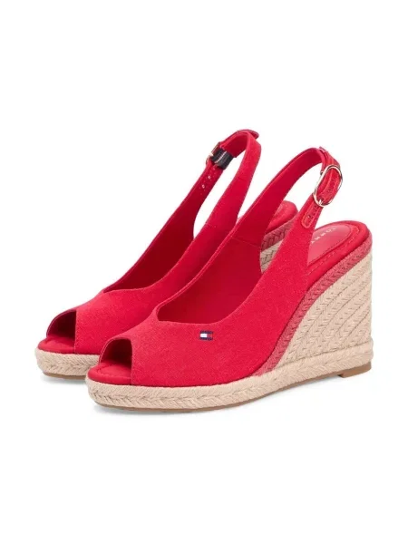 Espadrile Tommy Hilfiger cu pană bej