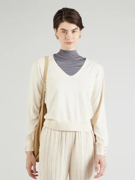 VERO MODA Pulover VMHOLLYKARIS deschis bej