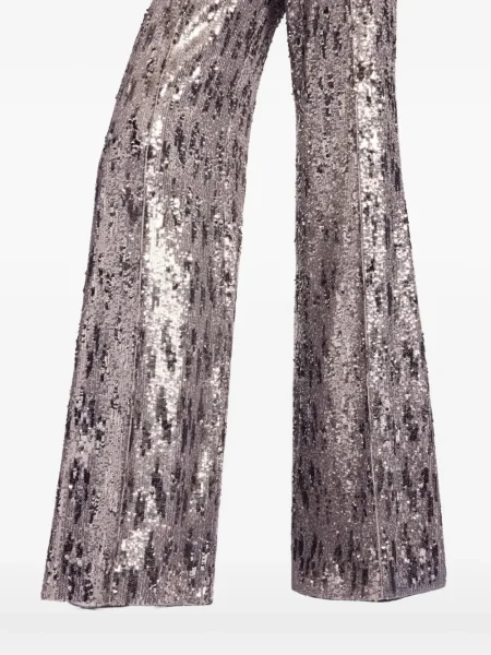 Pantaloni Elie Saab cu paiete argintiu
