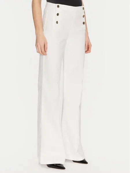 TWINSET Džinsai Écru Wide Leg