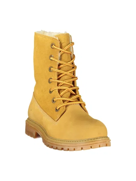 Buty do kostki Lumberjack skórzane żółte