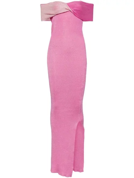 Rochie maxi Baobab Collection tricotate roz