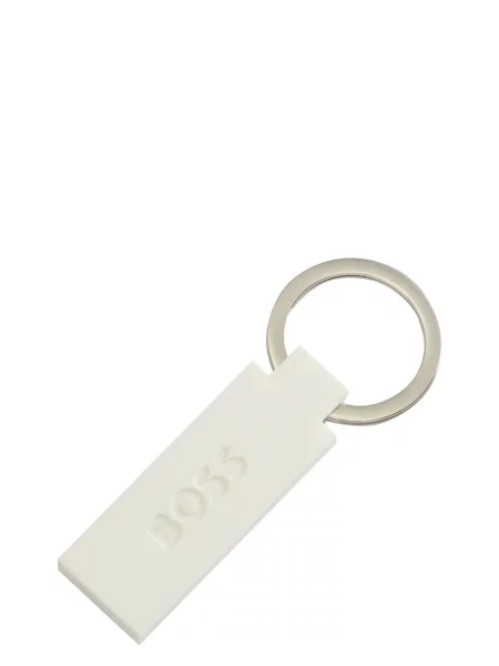 Obesek za ključe BOSS Edge Iconic White bela