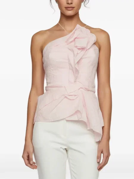 Top Roland Mouret drapat roz