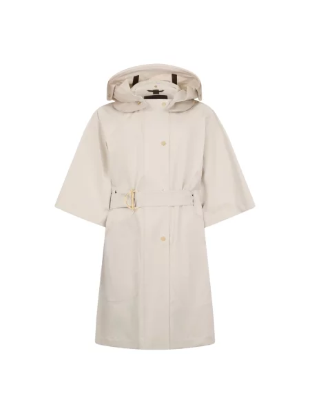 Trencz Moorer z kapturem beżowy