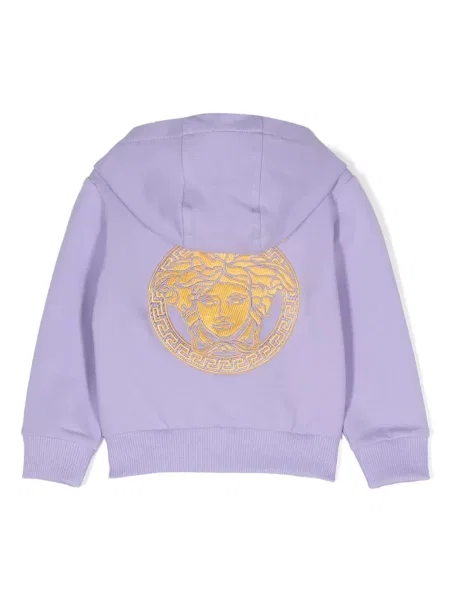 Bluza z kapturem dziecięca Versace fioletowa