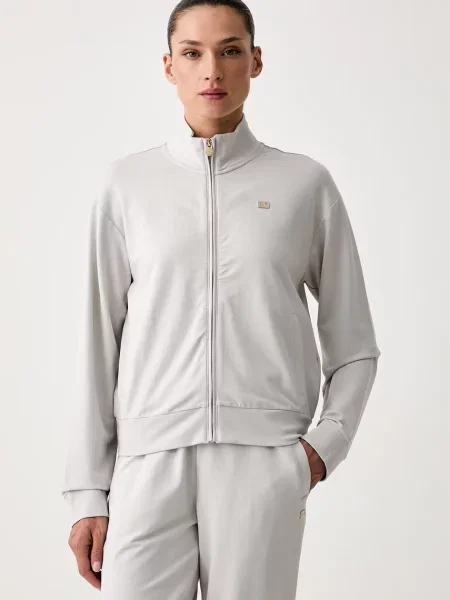 Emporio Armani melegítő szett női elasztánnal szürke