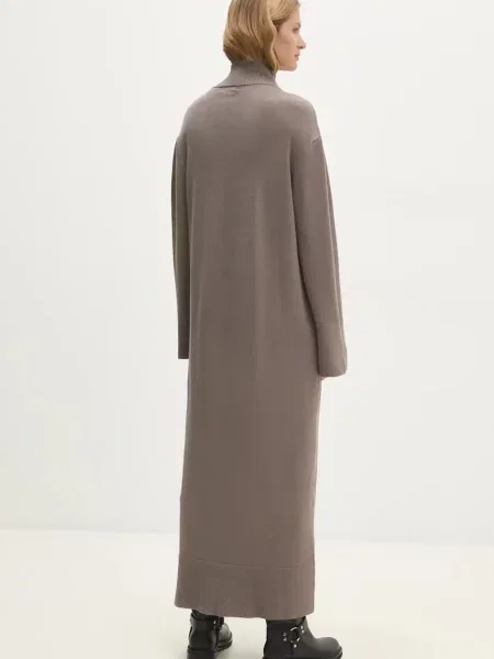 Сукня Answear Lab maxi пряма сірий