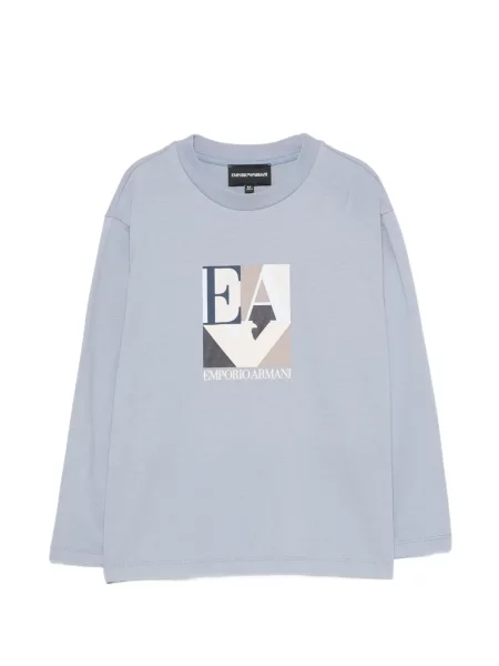 Koszulka dziecięca Emporio Armani niebieska