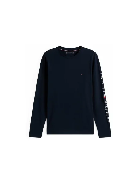 Tricou mânecă lungă Tommy Hilfiger albastru