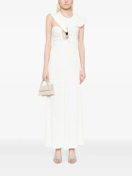 Rochie Christopher Esber de cristal de costum alb