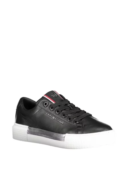 Sneakerși Tommy Hilfiger cu autograf negru