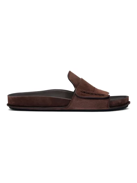 Klapki Jacquemus brązowe