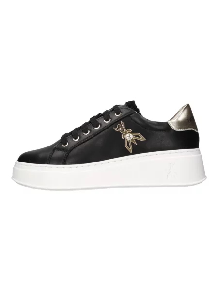 Sneakersy Patrizia Pepe skórzane czarne