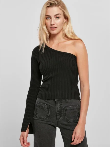 Pleten pulover Urban Classics črna